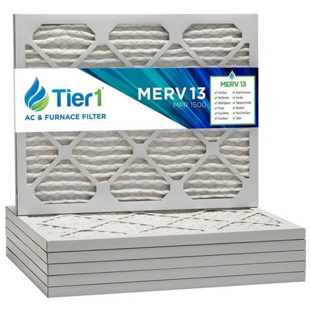 

Tier1 20x22x1 Merv 13 Pleated Air/ Furnace Filter -6 Pack