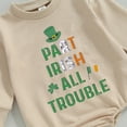 thumbnail image 5 of Bagilaanoe Newborn Baby Girl Boy Holiday Romper Sweatshirt Long Sleeve Bodysuits Letter Print Pullover 3M 6M 12M 18M Infant Casual Tee Tops, 5 of 7