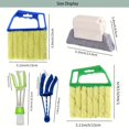 thumbnail image 4 of 1pc/2pcs Blinds Cleaning Brush,Handheld Mini Curtain Brush Dust Remover With 7 Removable Microfiber Sleeves For Air Conditioning Home Gadgets, Car Vents, Fan, 4 of 5