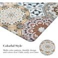 thumbnail image 3 of 2Pcs Kitchen Rugs, Cushioned Anti Fatigue Kitchen Mat PVC Non Slip Waterproof Runner Comfort Standing Floor Carpet Set for Sink, Laundry 17"x48"+17"x28", 3 of 6