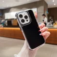 thumbnail image 1 of Fantacy 3 in 1 Solid Color Armor Case for iPhone 16 15 Pro Max 7G 8G XR XS Max 11 Pro 12 13 Mini 14 Plus Defender Rugged Cover Black For iPhone XS Max, 1 of 6