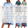 thumbnail image 3 of Ayolanni Lightweight Summer Dresses for Women 2026 Flutter Sleeve Short Sleeve Crew Neck Solid Maxi A-Line Dress Ruffle Vacation Beach Ruched Waist Casual Sundress Green L, 3 of 9