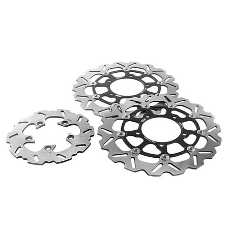 Suzuki Gsxr600 750 Rear Brake (GZYF A Set of Front & Rear Brake Disc Rotor for Suzuki GSXR600 GSXR750 2006 2007 GSXR 600 GSXR 750 Color)
