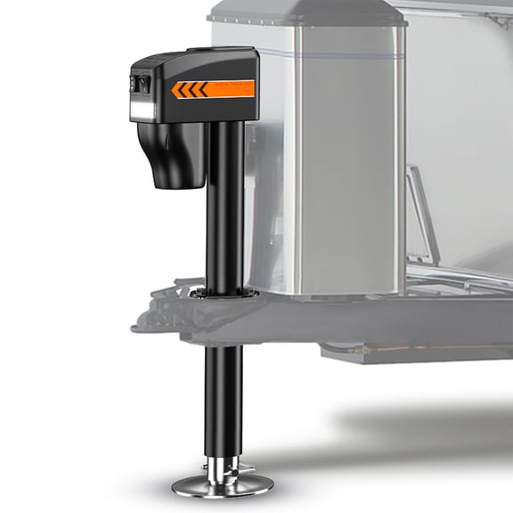 KYX Electric Trailer Jack to 7500LB, Electric Power A-Frame Tongue Jack,9.84"-33.85" Waterproof for Travel Trailer, RV,12V DC Hard Wiring