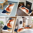 thumbnail image 5 of 2'x6' Rug Runners for Hallways Kitchen, Navy Blue Burnt Orange Non Slip Entryway Beside Floor Carpet Runner, Geometric Abstract Contemporary Laundry Room Bedroom Throw Rugs Mat for Family Pet, 5 of 8