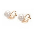thumbnail image 5 of Yoursfs Clip on Pearl Small Earrings for Women Simple Non Pierced Stud Gold Plated Jewelry Gifts, 5 of 5