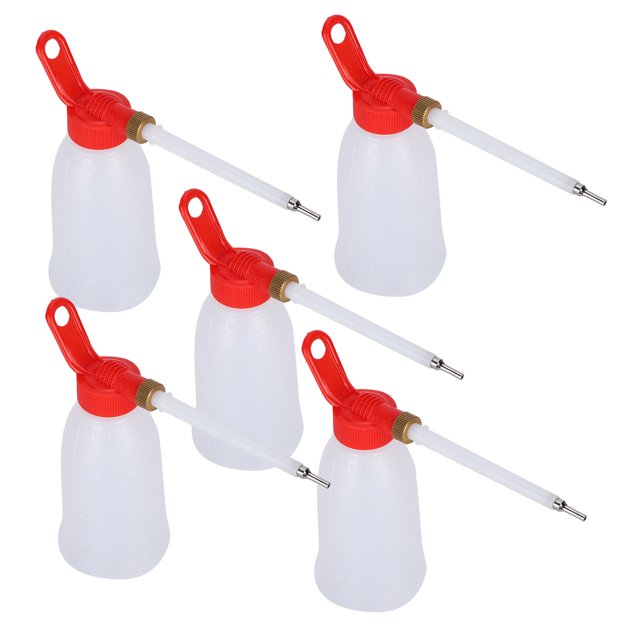 Huileur de Style Pointe, 5 Pcs Buse de 200ML Huileur de Machine à Coudre Huileur de Buse Caractéristiques de Pointe