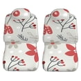 thumbnail image 5 of XMXT 2Pcs Car Seat Cover Decor Protector, Cartoon Floral Hollyhock Fruit Prints Front Seat Covers for Cars SUVs, Universal Fit, 5 of 9