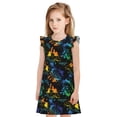 thumbnail image 1 of Honeii Robes de Nuit Imprimé Camion Rétro - Robes de Pyjama Inspirées de Princesse Parfaites pour Filles-TTG, 1 of 6