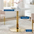 thumbnail image 3 of Modway Verne 48" Oval Artificial Marble Dining Table, 3 of 6