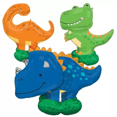 Anagram – Dinosaur AirLoonz Balloon Set (3 Pieces, 54 in, 47 in, and 40 in, Large Foil Balloons)