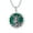 St Archangel Malachite, variant on Saint Necklace 925 Sterling Silver Patron Amulet Medal Jewelry for Men Women (with Gift Box)