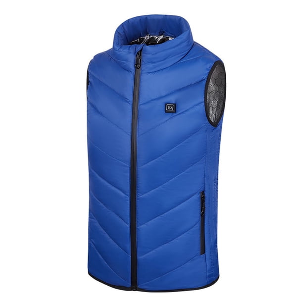Chaleco Calefactable Para Niños, Niñas, Prendas De Vestir, Usb, Eléctrico, Ligero, Recargable, Chaleco, Chaqueta, Chaleco, Abrigo, Azul Odeerbi LM103-482