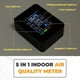 thumbnail image 5 of 5 in 1 Air Quality Monitor, USB Rechargeable CO2 Detector Black, 5 of 5