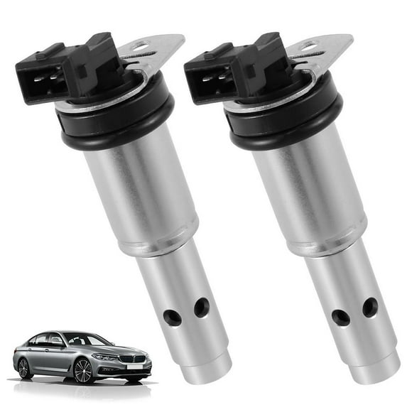 2Pcs Vanos Solenoid Compatible with 128i 3.0L 2008-2013 Aluminum Alloy Engine Variable Timing Control Solenoid Sturdy Oil Control Valve Solenoid Replacement