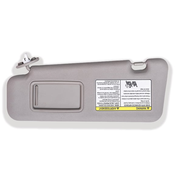 Sun Visor Replacement Fit For Toyota Highlander 2008-2013, OE:74320-48500-E0, Driver Left & Passenger Right Side, Sun Visor With Mirror-grey-left