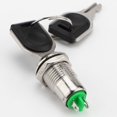 thumbnail image 1 of Mini cerradura electrónica con llave de 12 mm, multiusos, de metal, práctica, con 2 llaves y 2 posiciones para ignición de vehículos todo terreno,, 1 of 8