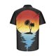 thumbnail image 3 of Camisas de Manga Corta para Hombre Impresas Turndown Collar Superior, Estirable Casual de Manga Corta Blusa, 3 of 5
