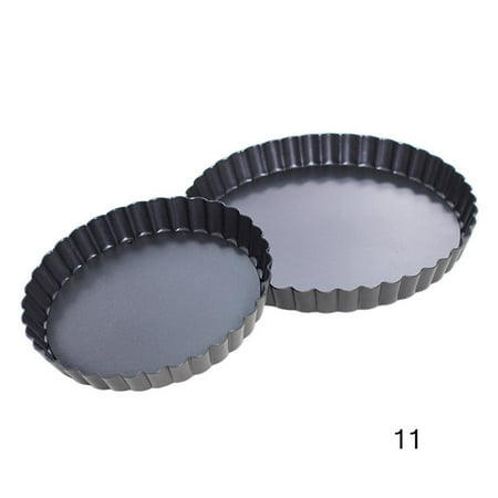 

Thinsont Baking Tools Round Tray Non-Stick Bottom Baking Lace Pizza Plate Pastry Pizza Mold Pan 11 inch