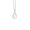thumbnail image 2 of Kendra Scott Women's Facted Alex Rhodium Plated Pearl Convertible Necklace, 2 of 4