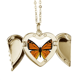 thumbnail image 1 of Orange Butterfly modelo Collar colgante en forma de melocotón con alas Unbranded  M, 1 of 3