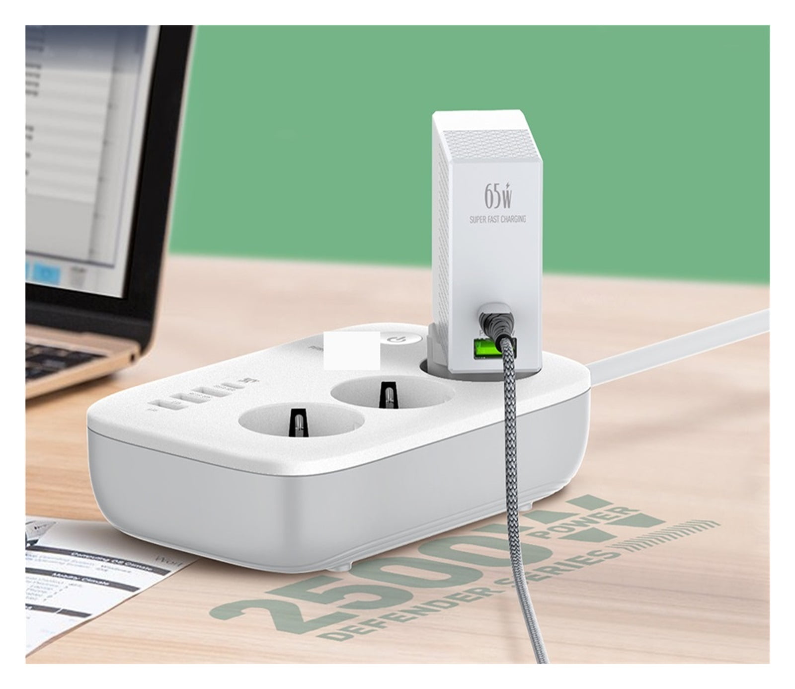 Power Strip 3 USB Extension Socket 3 Outlets Socket Adapter APP Remote Control Smart