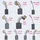 thumbnail image 4 of Electric Motor Carbon Brushes Set - 40 Pack Repair Kit with 10 Sizes, 4 of 5