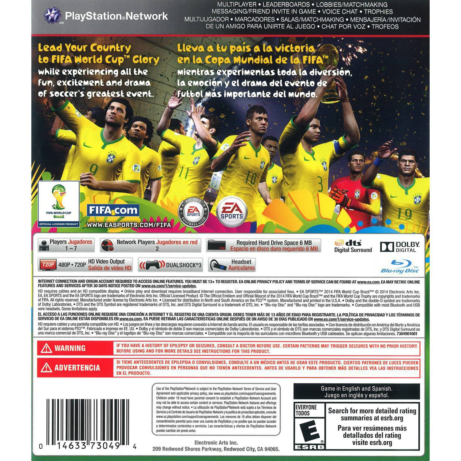 Fifa World Cup 2014 Brazil Playstation 3 Ps3 Walmart Com - brazil soccer team trainng place roblox