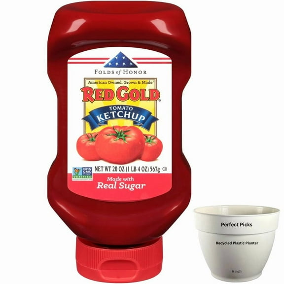 Red Gold Made with Real Sugar Ketchup, 20 oz Bottle (2 pack)