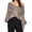 Khaki, variant on DuoJiaJ Casual Off Shoulder Long Sleeve Knitted Pullover Sweater Soft Comfortable For Daily Wear Womens Fashion Yellow L