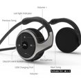 thumbnail image 2 of itayak Auriculares detrás de la cabeza, Bluetooth 5.0 con banda para el cuello alrededor de la cabeza, ligeros, pequeños, plegables, inalámbricos, deportivos, a prueba de sudor, con micrófono y estuch, 2 of 5