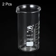 thumbnail image 3 of Uxcell 250ml Tall Form Glass Beaker 3.3 Borosilicate Graduated Lab Measuring Cups 2 Pack, 3 of 5