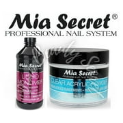 Mia Secret Liquid Monomer 16 oz and Clear Powder 2 oz