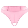 thumbnail image 2 of Men's Boxer Briefs Lingerie Micro Thong Bikini Front Hole Underwear Underpants, 2 of 3