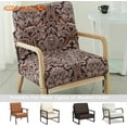 thumbnail image 4 of Housse de Chaise Moderne Mi-Siècle Imprimée Extensible pour Fauteuil de Lecture Housses de Chaise de Salon (Fleur), 4 of 6