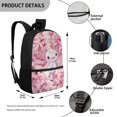 thumbnail image 5 of HUIACONG Cherry Blossom Axolotl Backpack for Middle School Girls Large Capacity Ergonomic Padded Straps Wear‑Resistant for Kids Students 6‑18 Daily Use, 5 of 6