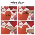 thumbnail image 4 of PIKWEEK  Fitted Table Cover for Round Tables Colorful Romantic Love Tablecloth with Elastic Edge,Waterproof Table Cloth Covers for Outdoor Picnic Patio Coffee Kitchen Dinning Party Heart Shape White, 4 of 7