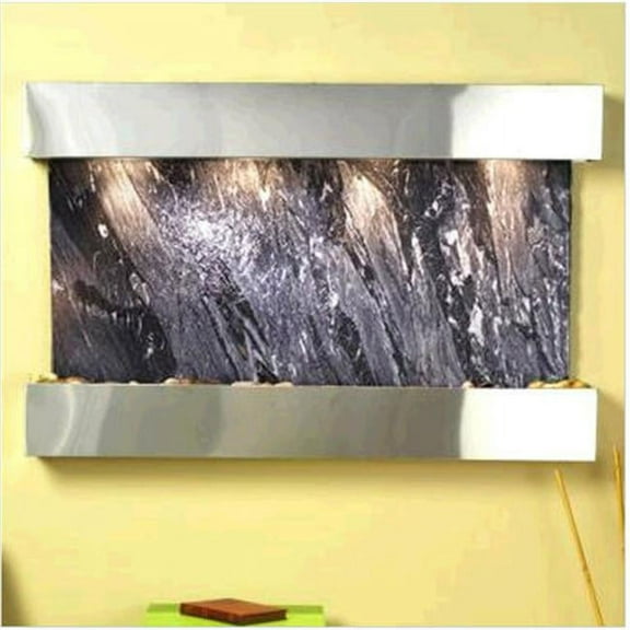 Sunrise Springs - Black Spider Marble Wall Fountain