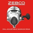 thumbnail image 7 of Zebco 888 Spincast Fishing Reel, Size 80 Reel, Silver, 7 of 7