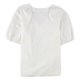 thumbnail image 2 of Alfani Womens Smocked-Shoulder Pullover Blouse white S, 2 of 2