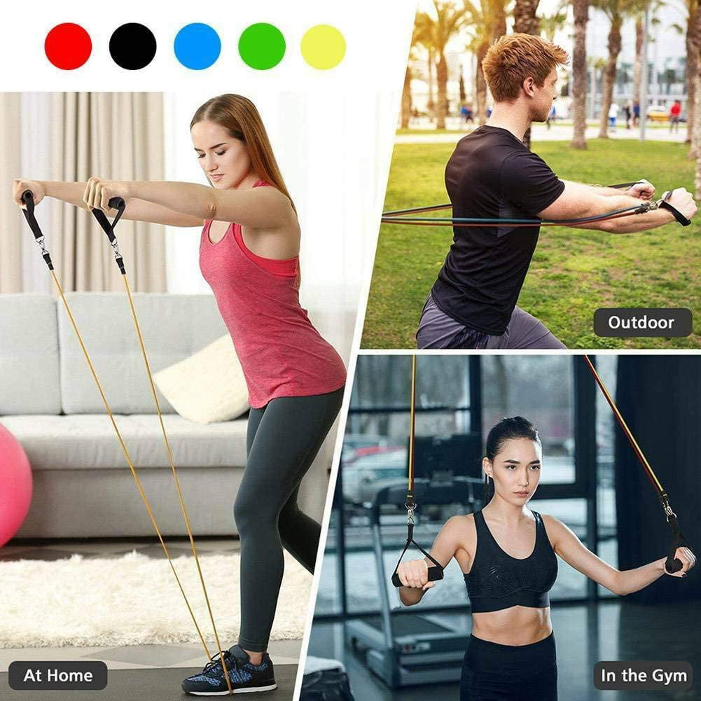 Exercise Yoga New Home Fitness Over Door Anchor Elastic Band Resistance Bands 