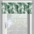 thumbnail image 2 of Ambesonne Leaf Valance Pack of 2, Palm Mango Banana Tree, 54"X18", Forest Green, 2 of 5