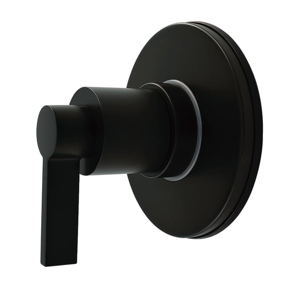 Kingston Brass KS4030NDL NuvoFusion Single-Handle Six-Way Diverter Valve with Round Trim Kit in Matte Black