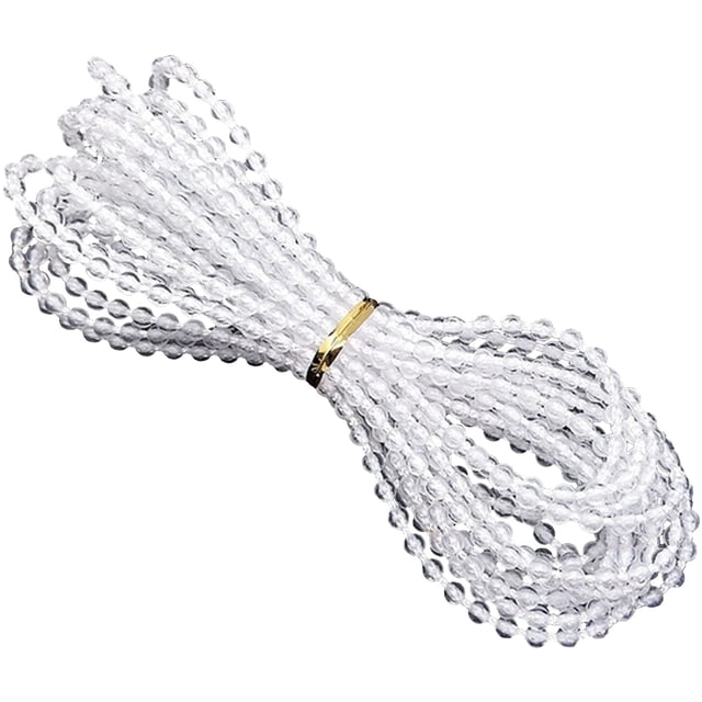 Cadena de bolas, cadena de persiana vertical, cadena de persiana enrollable para accesorios de reparación de piezas de repuesto de persiana enrollable (transparente, 10 m) JFHHH pequeña
