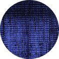 thumbnail image 1 of Ahgly Company Indoor Round Abstract Blue Modern Area Rugs, 4' Round, 1 of 4