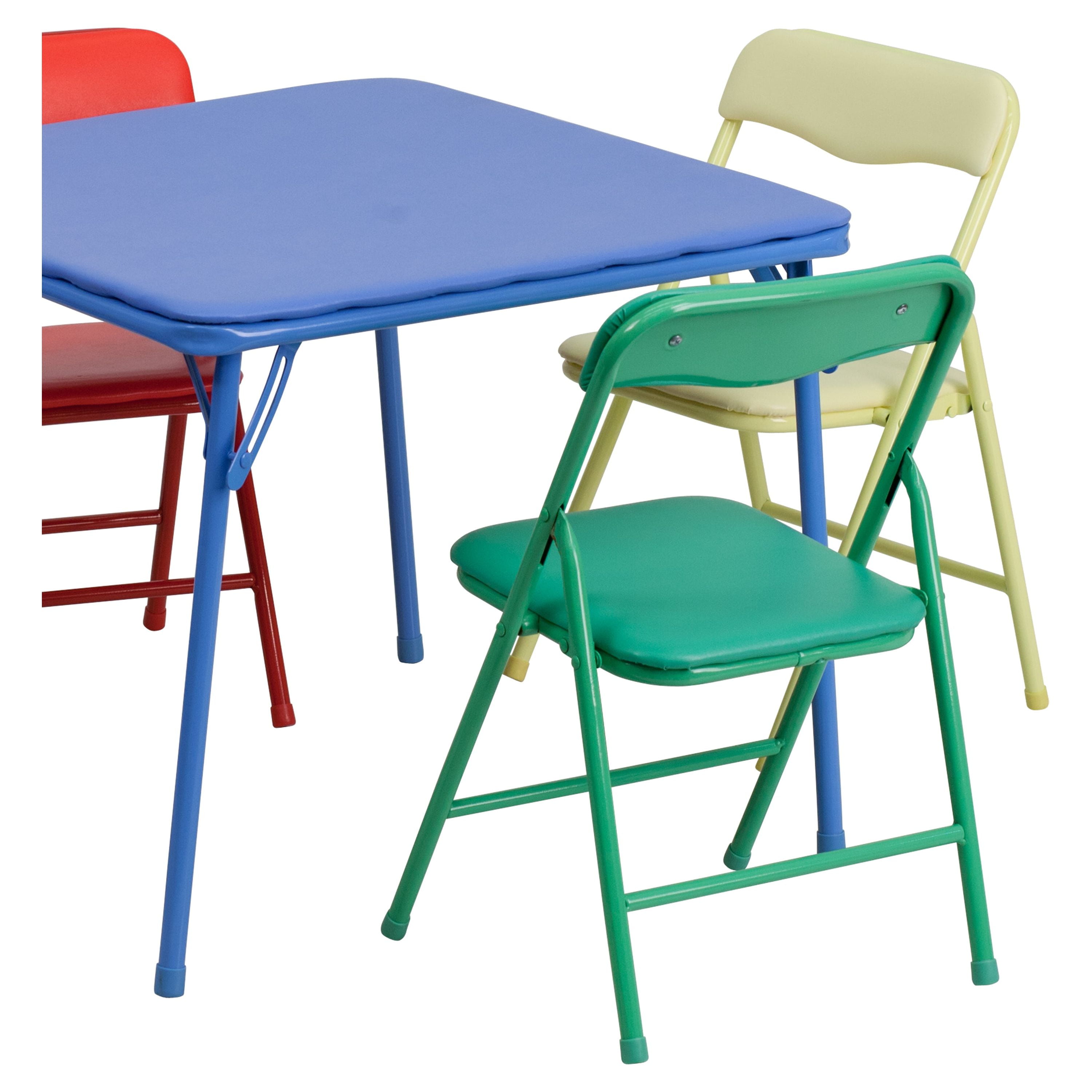 Emma And Oliver Kids 3 Piece Folding Table And Chair Set - Kids Activity  Table Set : Target