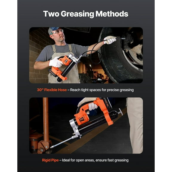 20V Cordless Grease Gun with Battery – 30" Hose for Easy Automotive & Machinery Lubrication