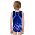 thumbnail image 4 of TiaoBug Kids Boys Color Block Gymnastics Leotard Tank Top Sleeveless Sport Jumpsuit Singlet Wrestling Bodysuit Blue 10, 4 of 5