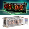 thumbnail image 4 of Juego De Reloj De Tubo Electrónico, Reloj De Tubo Incandescente IN12, Batería De Botón De 40 MAh, Analógico, CC, 5 V, Memoria De Apagado USB, Fácil De Configurar Con Control, 4 of 8