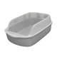 thumbnail image 5 of Caja de arena para gatos, bandeja de arena para mascotas superior abierta, , duradera, de viaje, grande y alta Gris Yuyangstore Bandeja de arena para gatos, 5 of 8